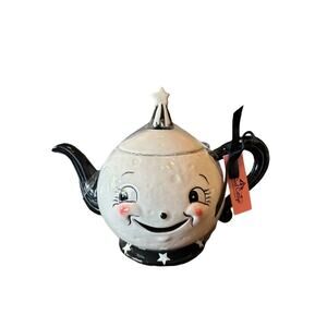 Johanna Parker Carnival Cottage Core Laughing Luna Moon Teapot Whimsical NEW